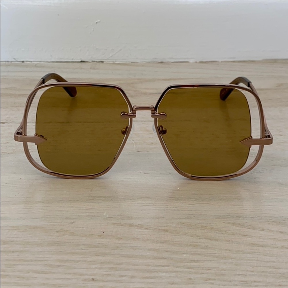 KAREN WALKER - Hypatia square oversized sunglasses